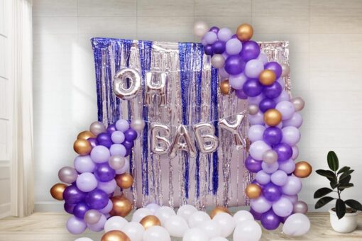 Oh Baby Purple Theme Decor