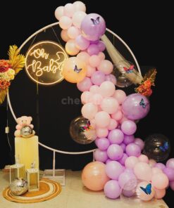 Pastel Dreams: A Lavender and Blush Baby Shower Affair