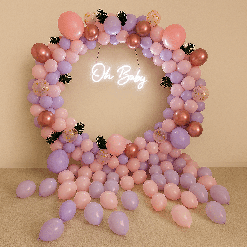 Pastel Elegance - Pink and Purple Oh Baby Decor