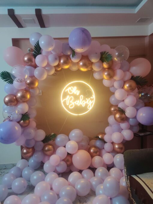 Pastel Pink and Purple Oh Baby Decor - Image 2