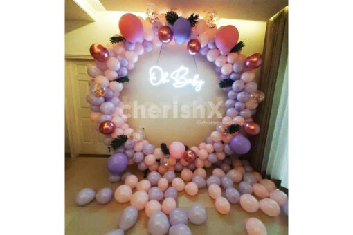 Pastel Pink and Purple Oh Baby Decor