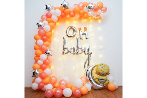 Peach and Rose gold Oh Baby Decor