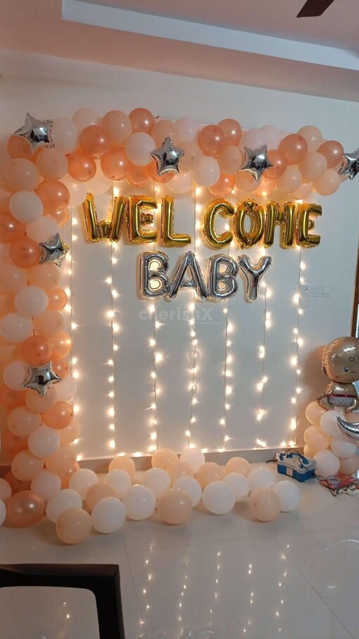 Peach and Rose gold Oh Baby Decor - Image 2