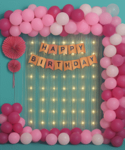 Pink and Silver Birthday Bliss Decor