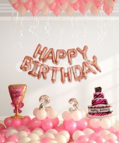 Pretty Pink & Rose Gold Birthday Decor