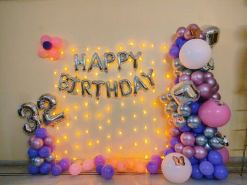 Shimmering Lavender Rose Birthday Celebration decor - Image 2