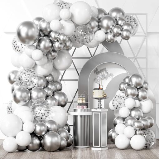 Silver Themed Birthday Decorations
