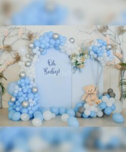 Skyline symphony baby shower decor