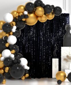 Sparkling Delight Black Birthday Decoration