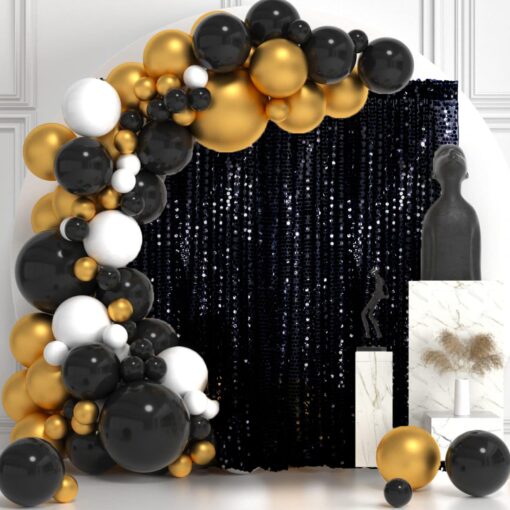 Sparkling Delight Black Birthday Decoration