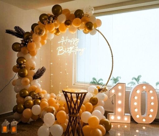 Stunning Golden Boho Theme Ring Decor - Image 3