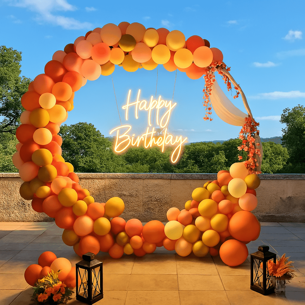 Trendy Neon Birthday & Anniversary Decor