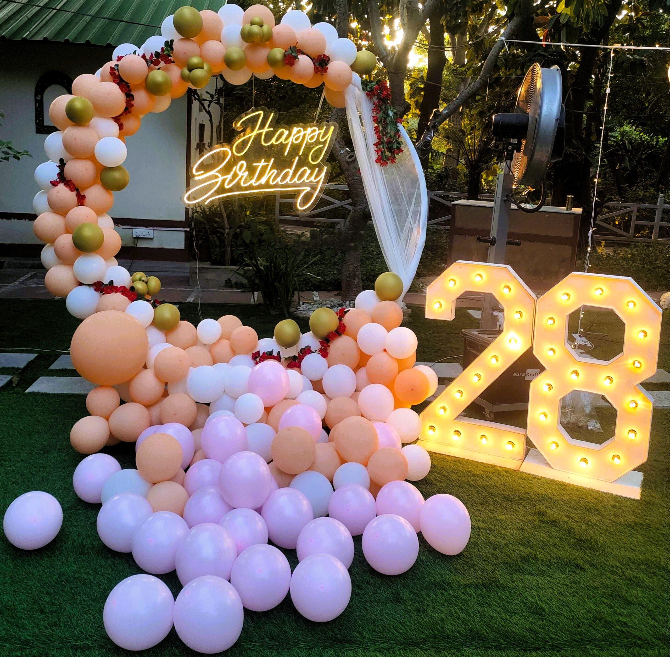 Trendy Neon Birthday & Anniversary Decor - Image 4