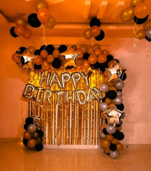 Black and Golden Birthday decor - Image 3