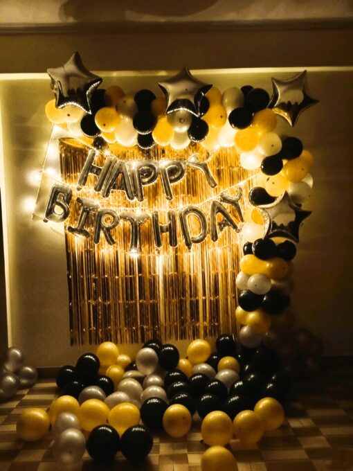 Black and Golden Birthday decor - Image 4