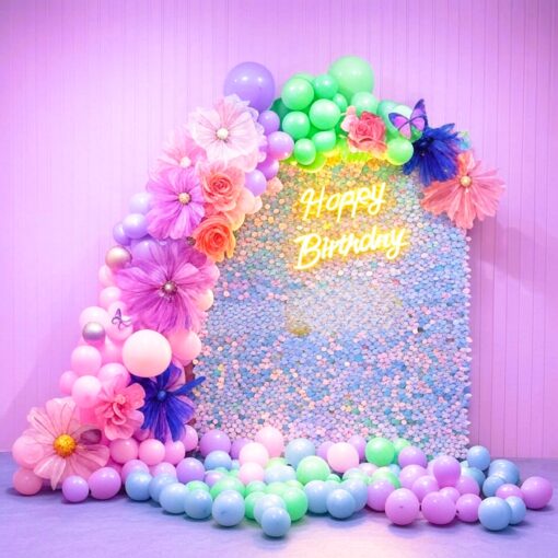 Premium Floral & Pastel Birthday Decor