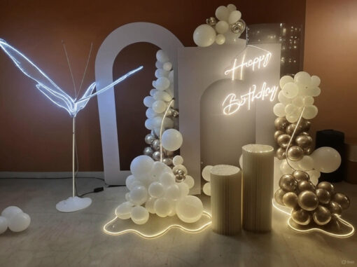 Butterfly Glow Birthday Bash Decor - Image 2