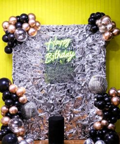 Black-Gold-Silver Trio Birthday Decor
