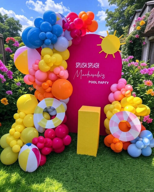 Vibrant Poolside Oasis Decor - Image 2