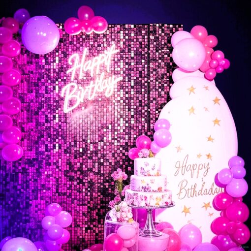 Dazzling Neon Bliss Birthday Decor