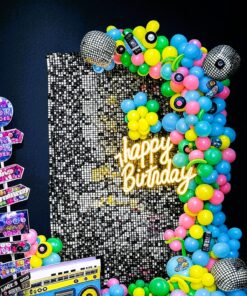 Retro Radiance & Sequin Magic Birthday theme