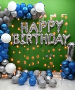 Blue & Blissful Birthday Bash theme