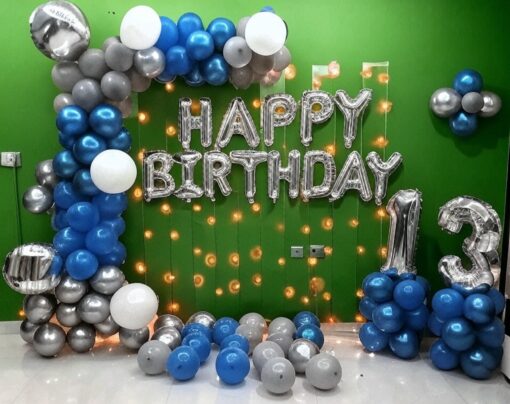 Blue & Blissful Birthday Bash theme