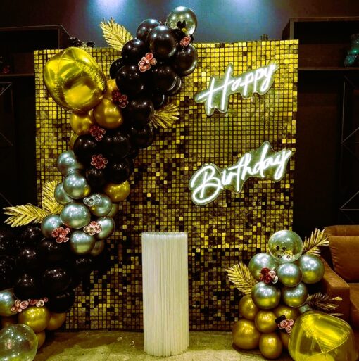 Shimmery Sequin Golden Birthday Decor - Image 2