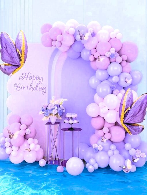 Luxurious Lavender Pool Party Decor - Image 2