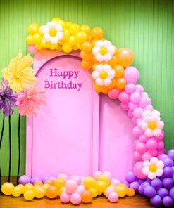 Floral & Pastel Balloon Birthday Decor