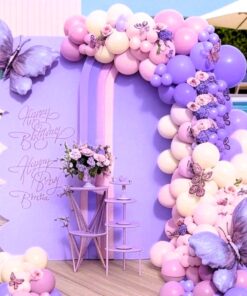 Luxurious Lavender Pool Party Decor