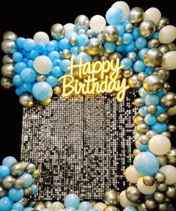 Ice Blue Sequin Birthday Celebration theme