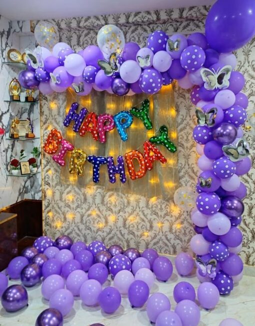 Golden Lavender Dreamscape Birthday Decor - Image 2