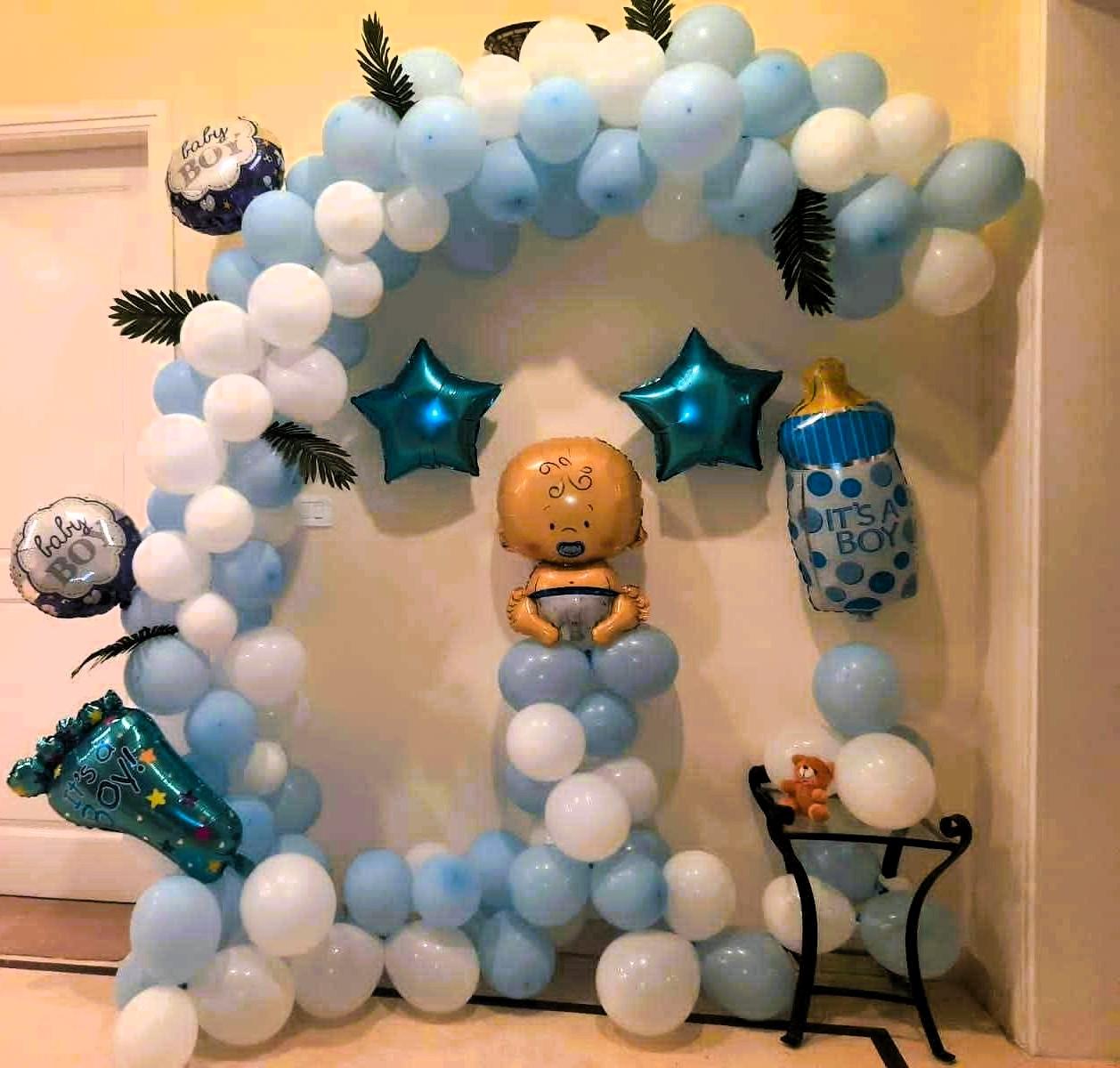 Celebrate His Arrival- Pastel Blue Welcome Baby Boy Decor - Image 5