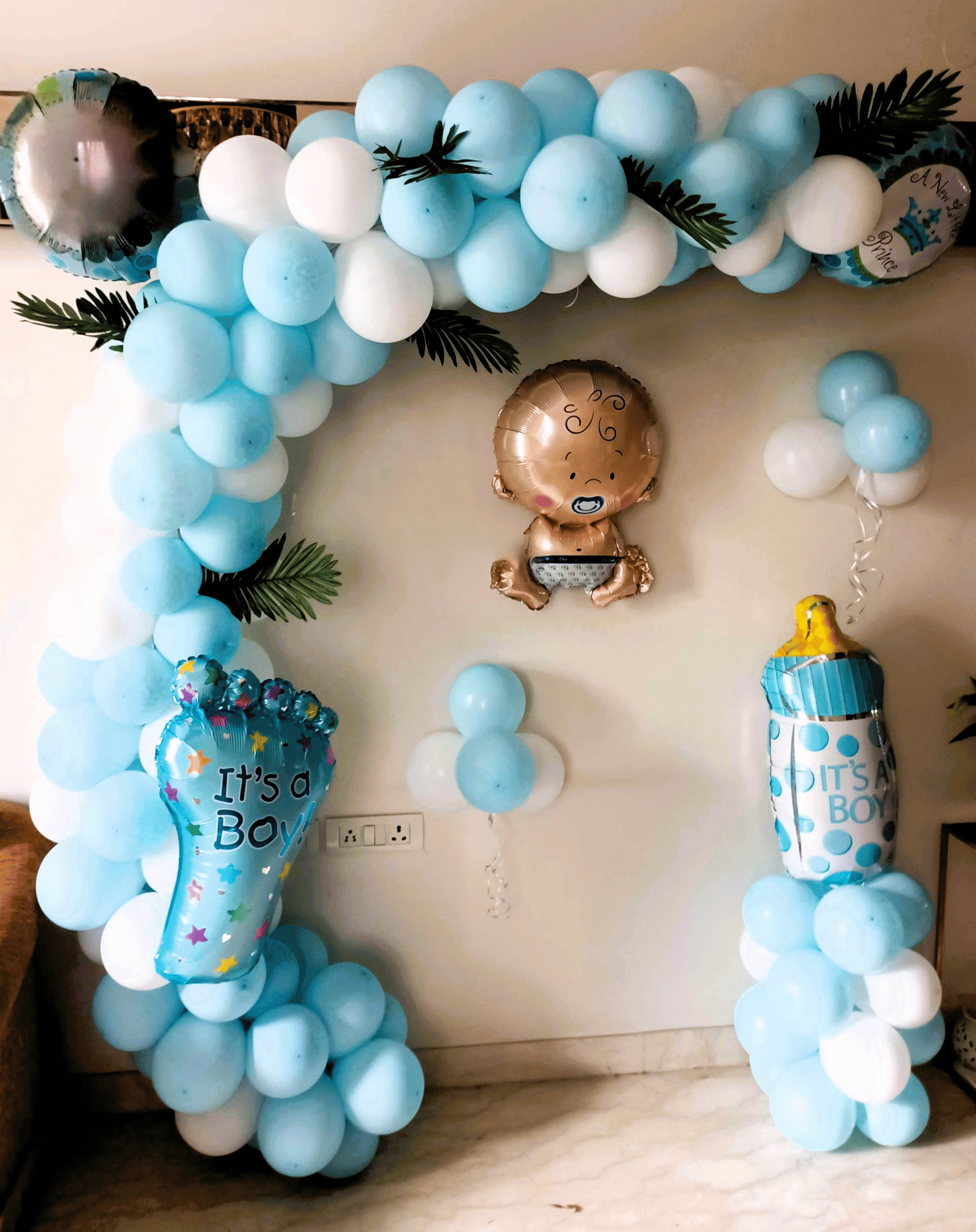 Celebrate His Arrival- Pastel Blue Welcome Baby Boy Decor - Image 2