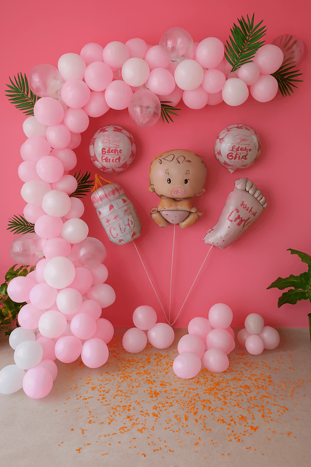 Welcome Your Little Princess- Pink and White Baby Decor
