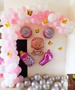 Alternative view of Welcome Your Little Princess- Pink and White Baby Decor