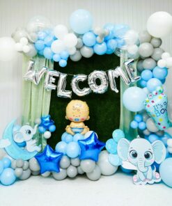Enchanting Whimsical Elephants Welcome Baby Decor