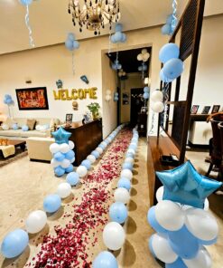 Petals and Balloons Welcome baby decor