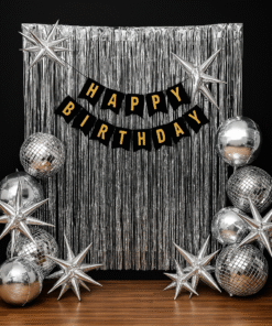 All-Silver Birthday Elegance Decor
