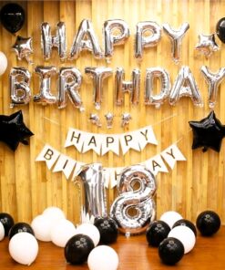 Black & White Birthday Bash Decor