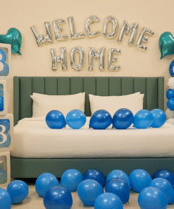 Blue Balloon Bliss : Welcome Baby Boy Decor