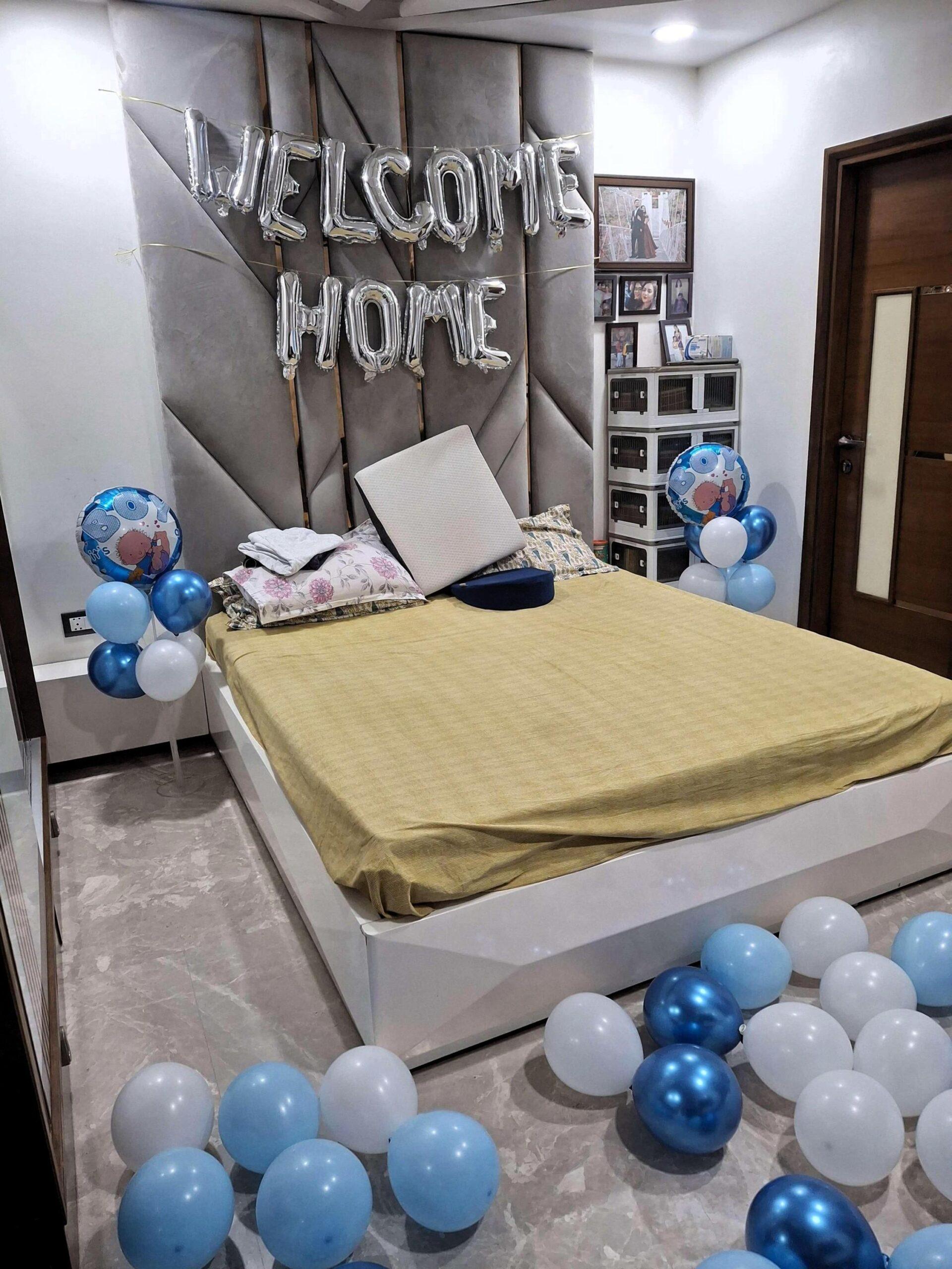 Blue Balloon Bliss : Welcome Baby Boy Decor - Image 4