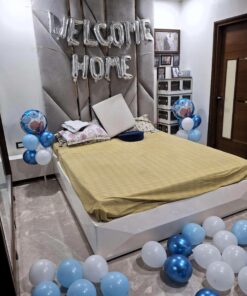 Blue Balloon Bliss : Welcome Baby Boy Decor