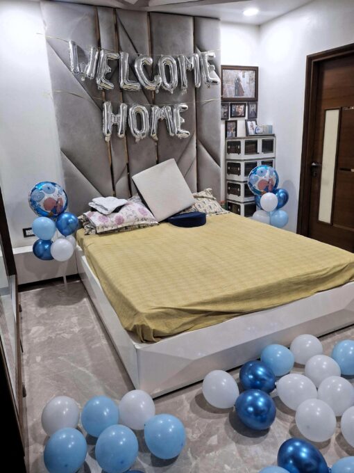 Blue Balloon Bliss : Welcome Baby Boy Decor