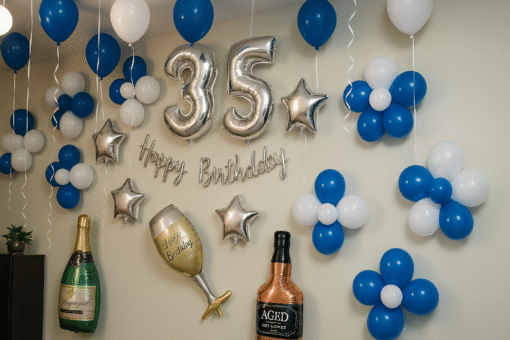 Blue-Themed Birthday Surprise