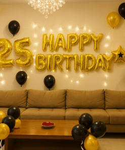 Black & Gold Birthday Surprise