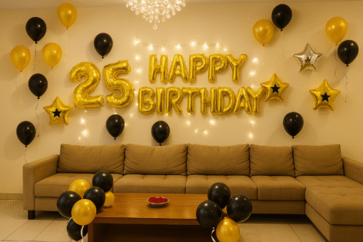 Black & Gold Birthday Surprise