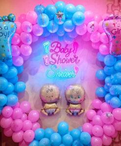 Alternative view of Double Delights: Welcome Baby Twins Decor