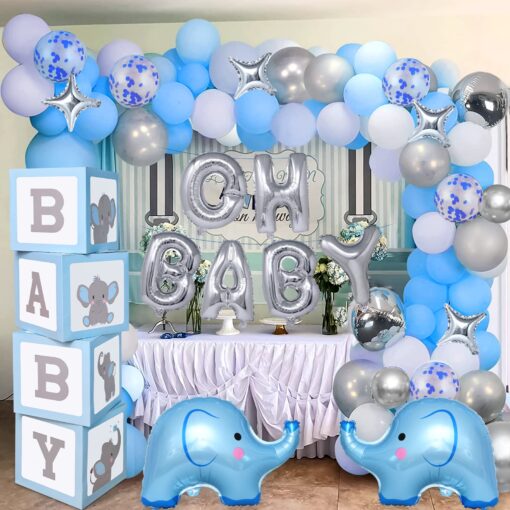 Enchanting Whimsical Elephants Welcome Baby Decor - Image 2